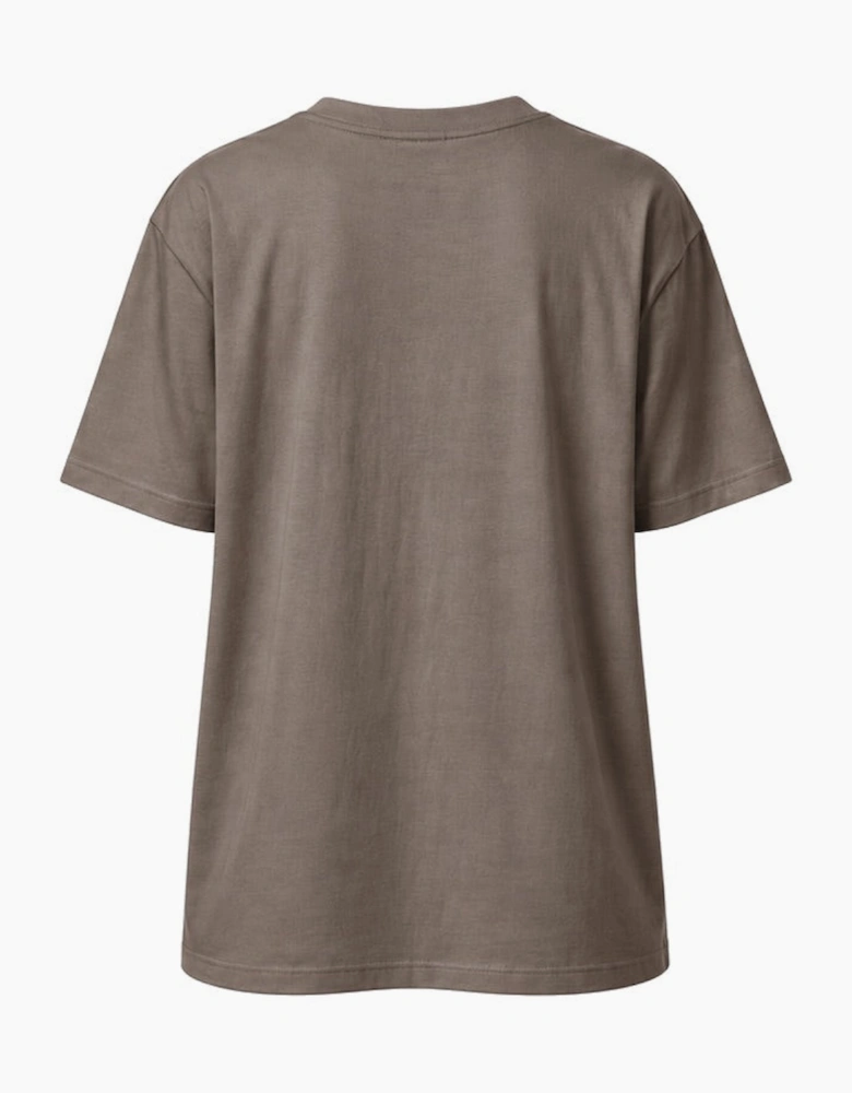 By Lanvin Signature Logo Brown T-Shirt
