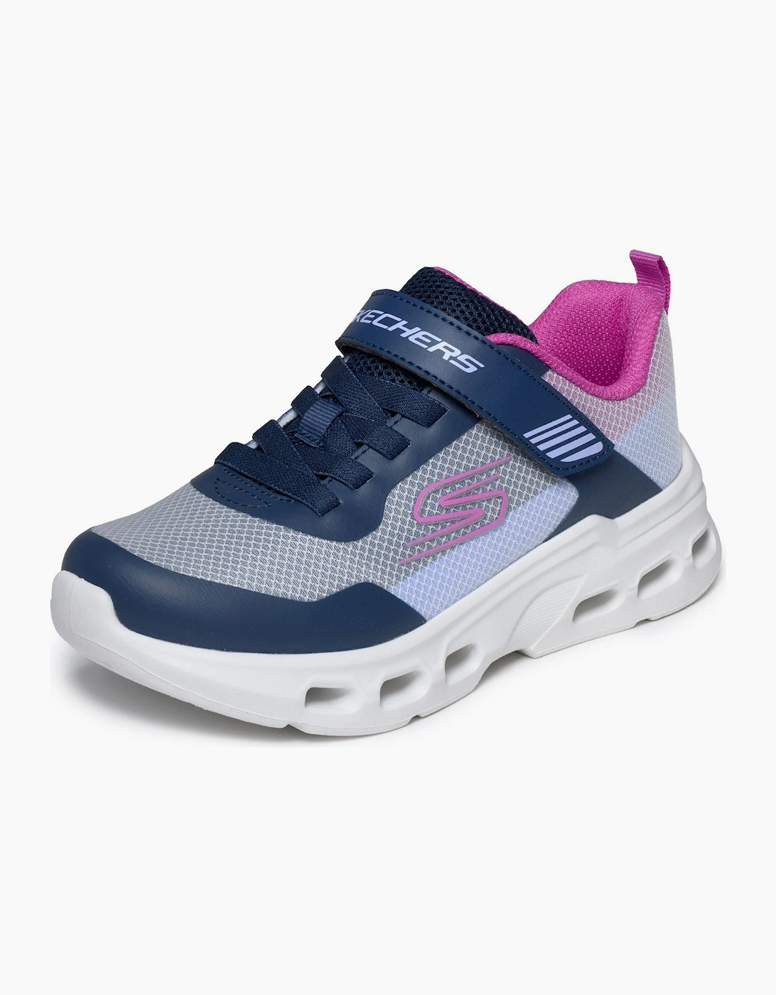 Skechers Glide-Step Drift Textile Girl's Navy/Multi Trainers