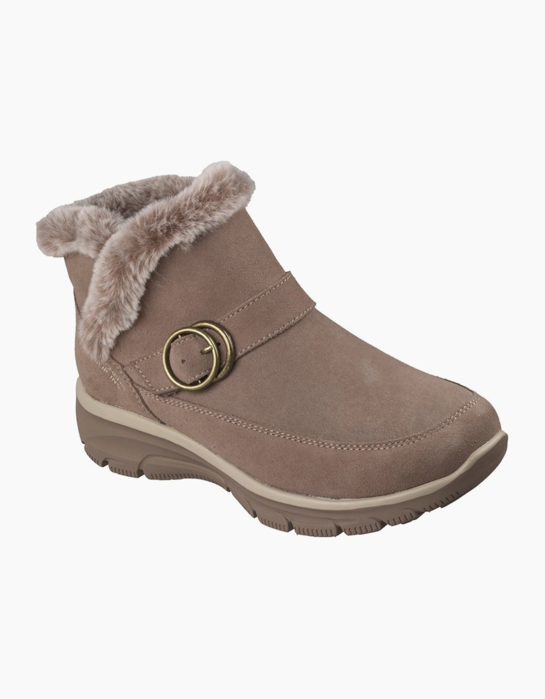 Skechers Easy Going Gentle Winter Leather Women's Mushroom Winter Ankle Boots
