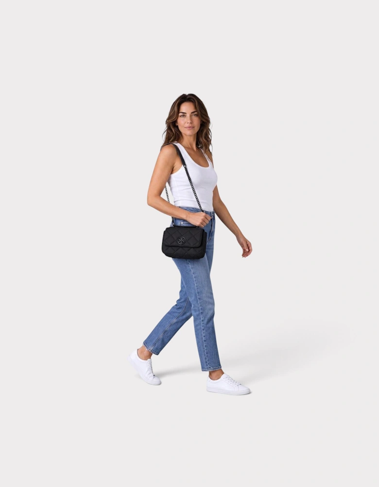 Willa Matte Mini Top Handle Bag Black
