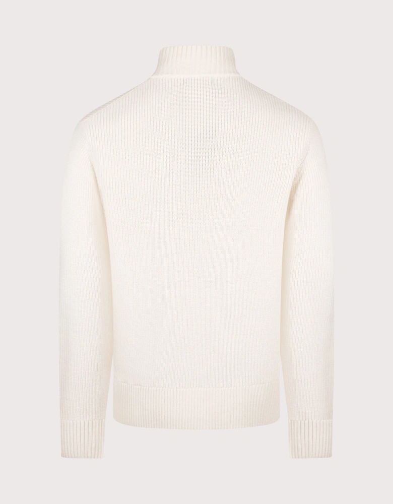 Regular Fit Fisherman Half Zip Jumper