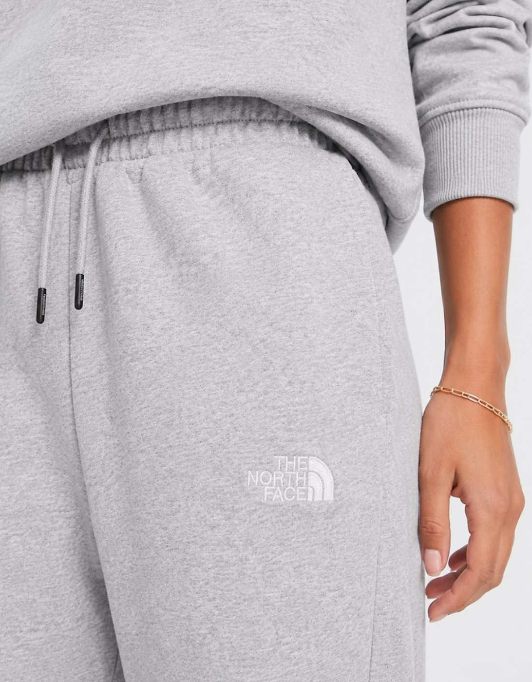 The North Face Womens Essential Oversized Joggers in Light Grey