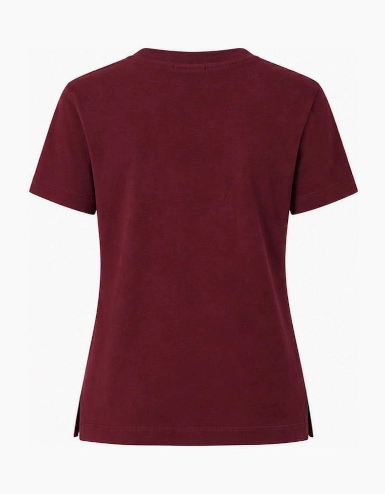 By Lanvin Small Signature Logo Burgundy T-Shirt
