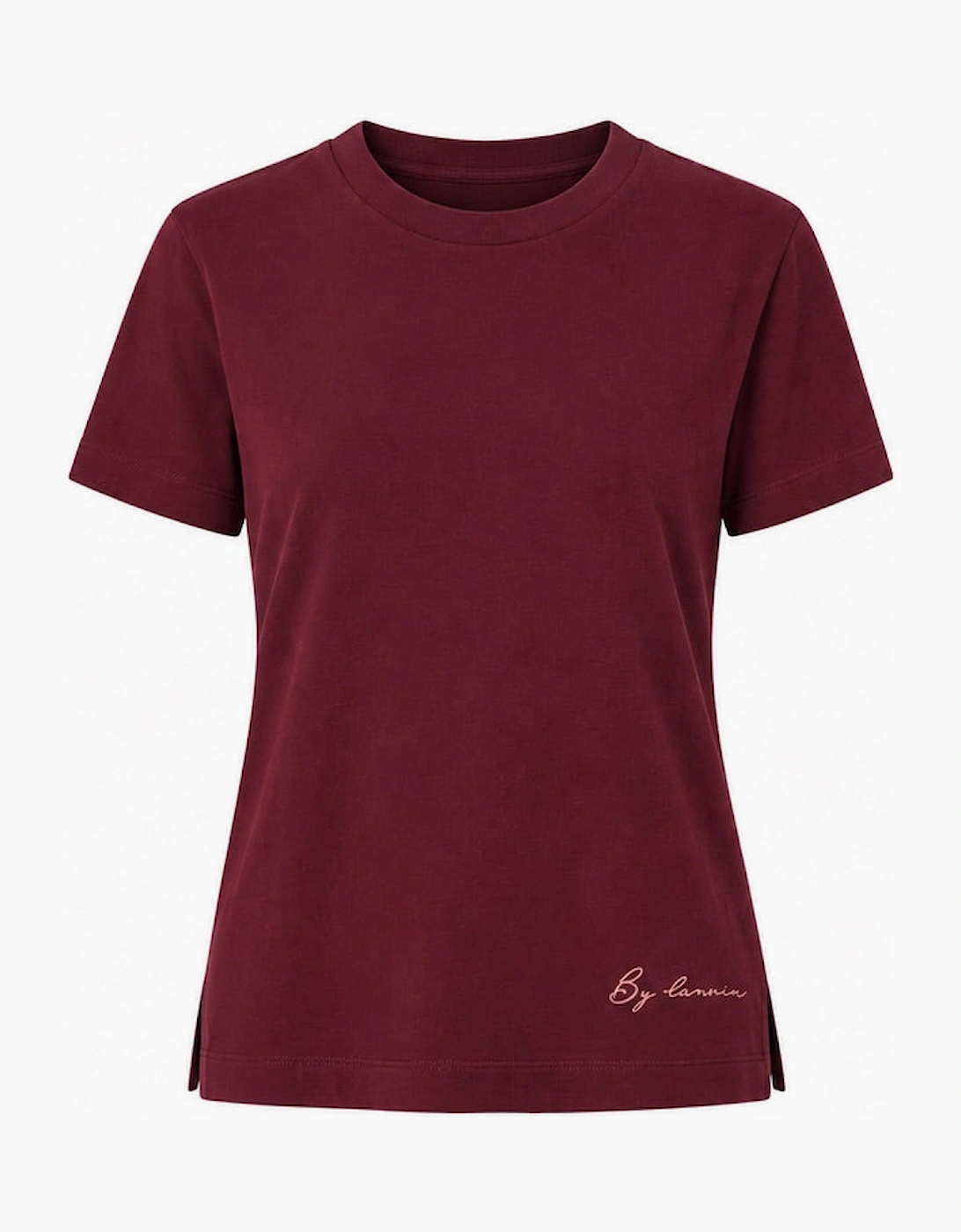 By Lanvin Small Signature Logo Burgundy T-Shirt