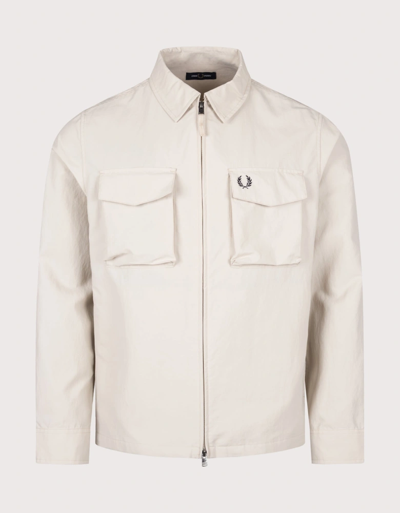 Regular Fit Ripstop Pocket Overshirt