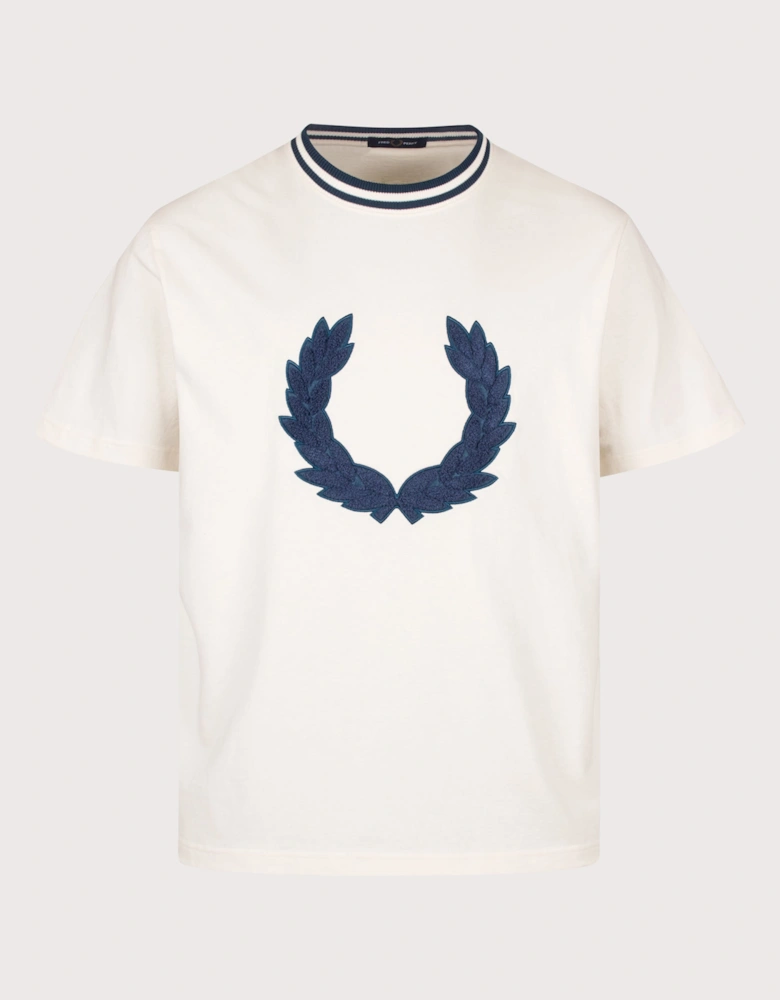 Relaxed Fit Laurel Wreath Patch T-Shirt
