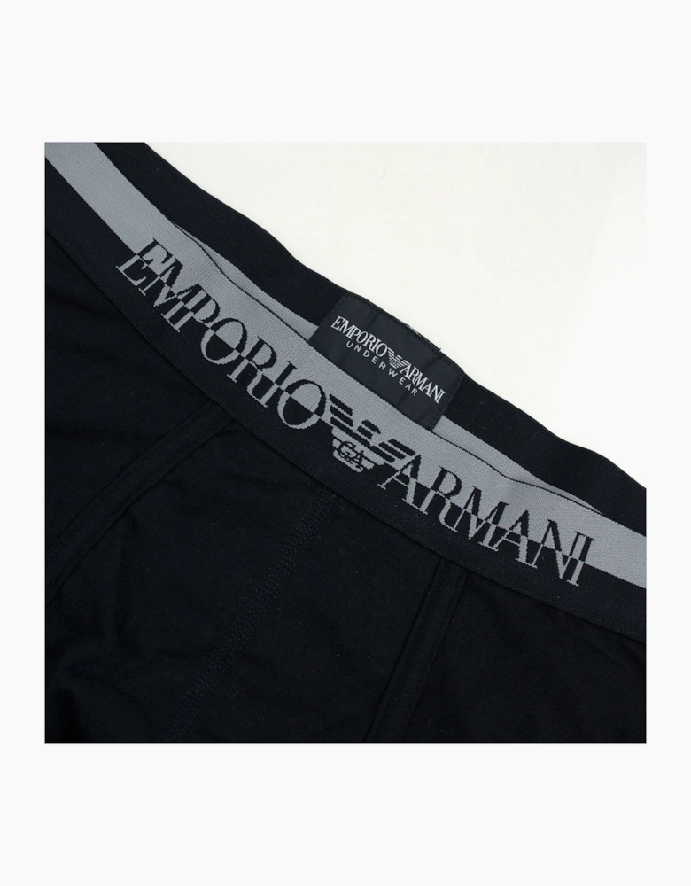 Emporio Armani Eagle Logo Boxer Shorts BLACK/GREY
