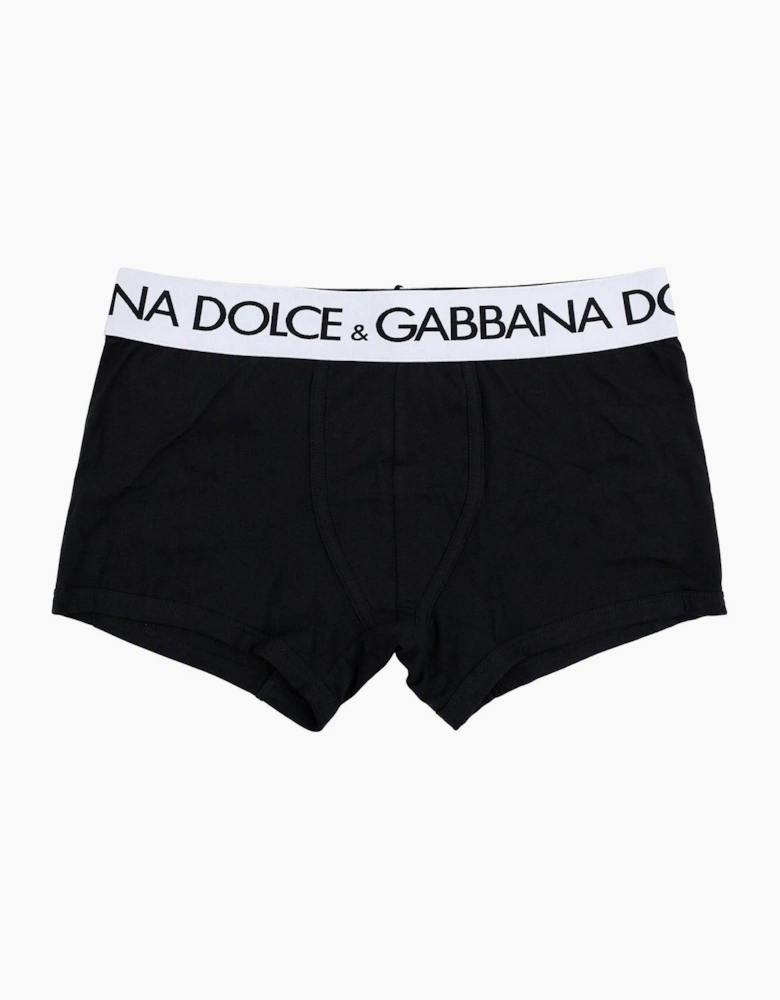 Dolce & Gabbana Two Way Stretch Cotton Boxers BLACK