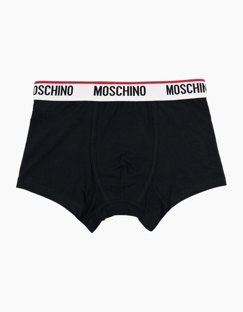 Moschino Underwear Waist Band Logo Boxer Shorts BLACK 0555