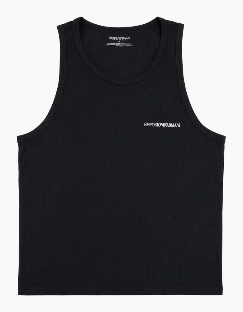 Emporio Armani Small Logo Tank Top BLACK
