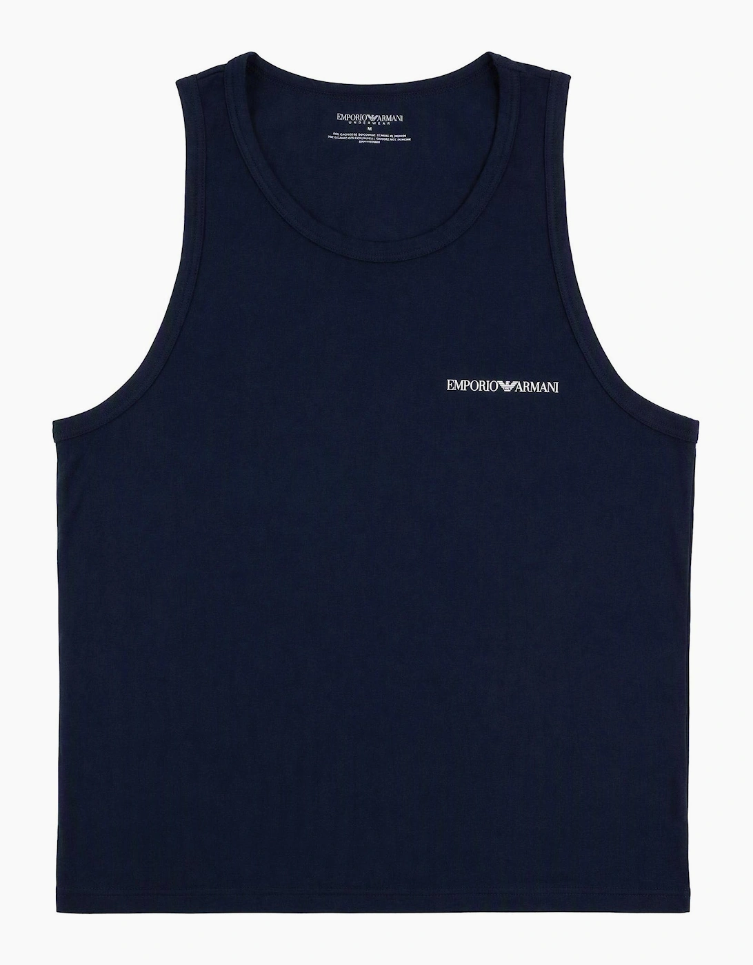 Emporio Armani Small Logo Tank Top MARINE