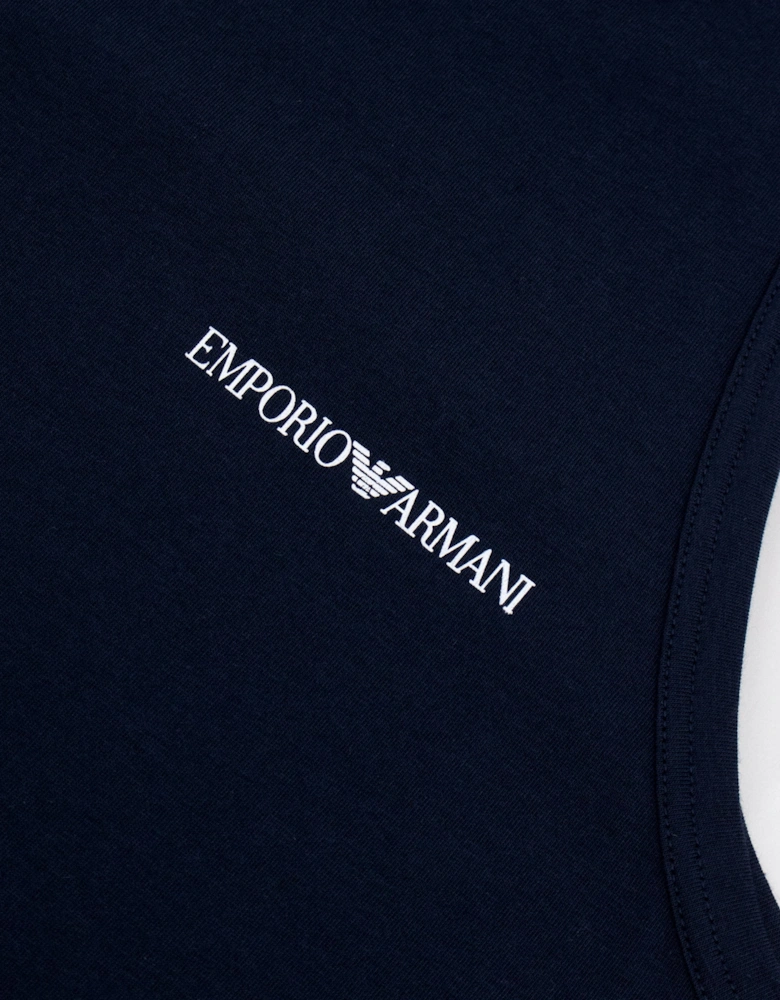 Emporio Armani Small Logo Tank Top MARINE