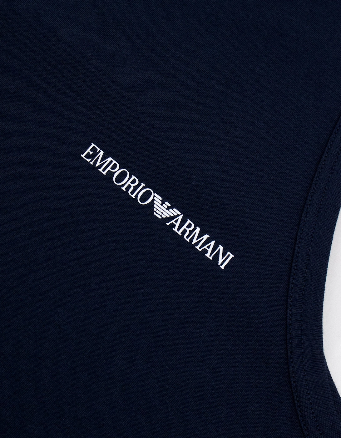 Emporio Armani Small Logo Tank Top MARINE