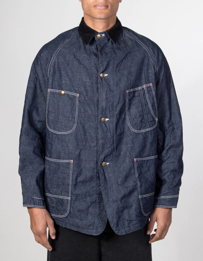 Relaxed Fit Wool Liner Denim Coverall Overshirt