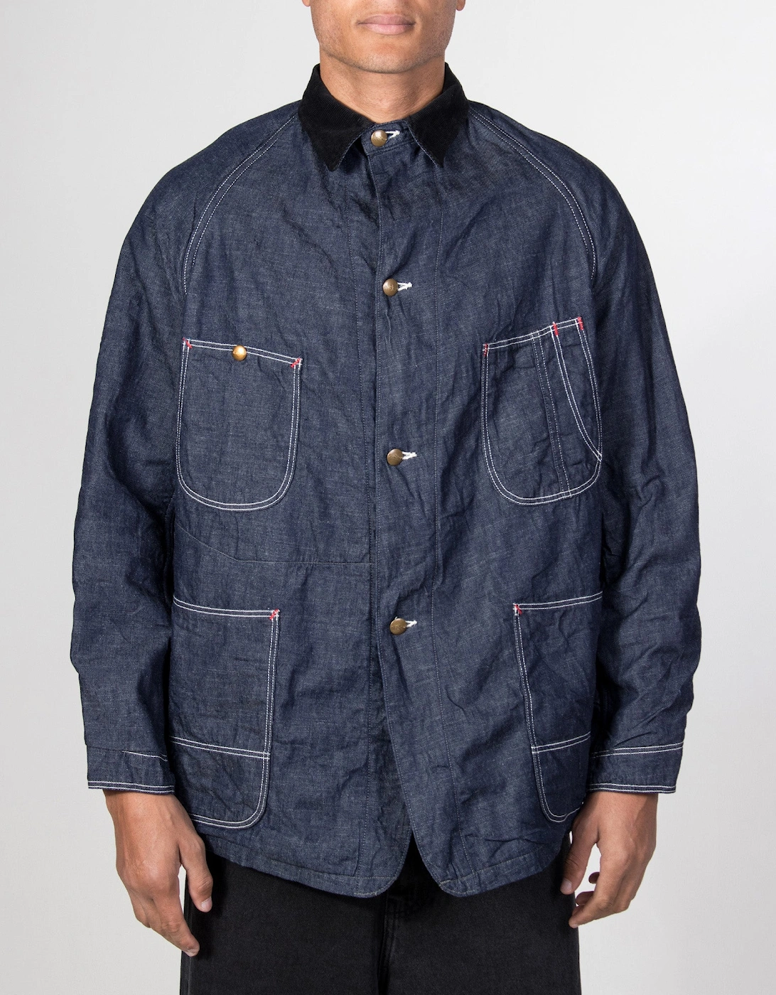 Relaxed Fit Wool Liner Denim Coverall Overshirt