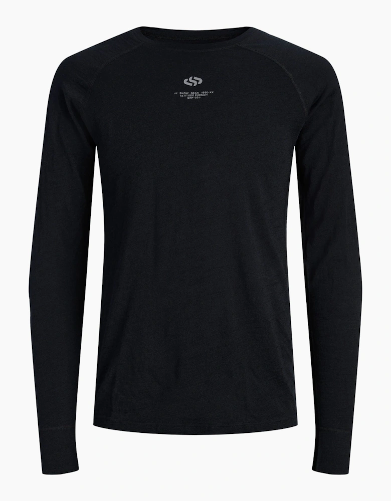 Jack & Jones Mens Wool Ski Slim Fit Baselayer Top