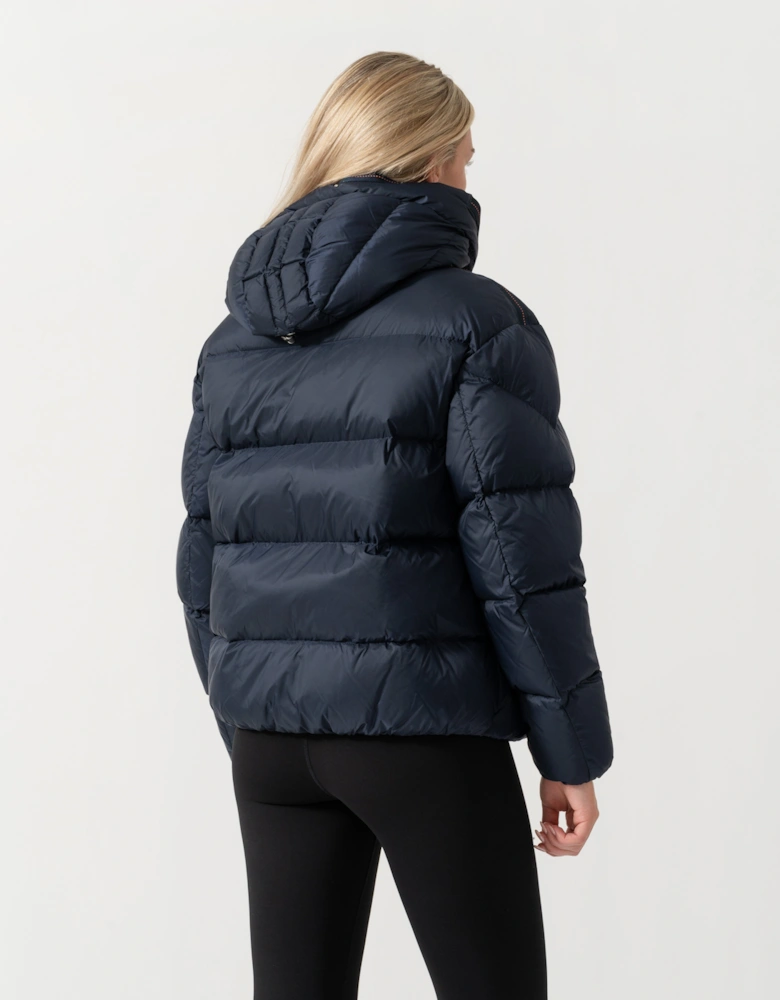 Parajumpers Tilly Womens Down Jacket with Hood - Blue Navy 316