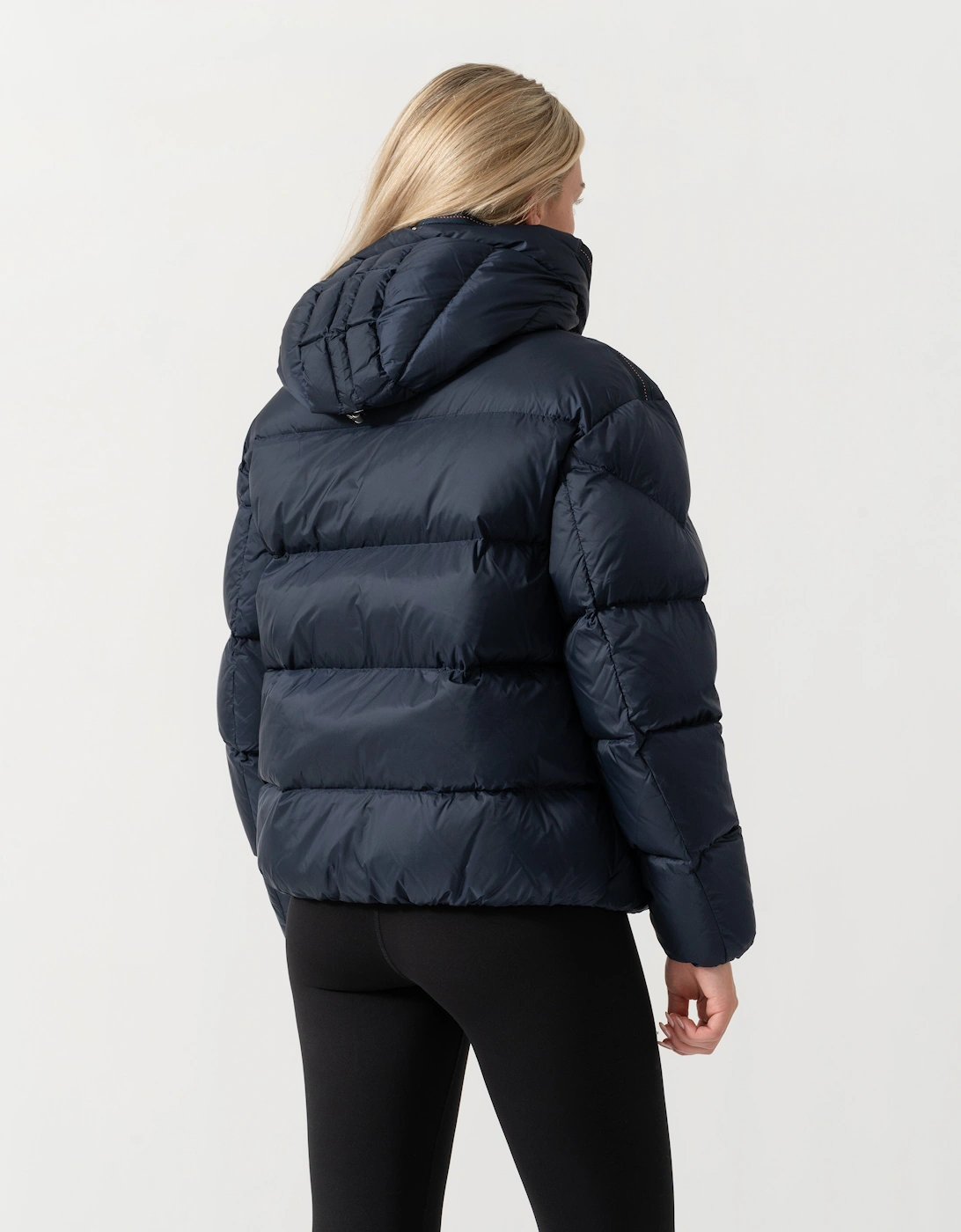 Parajumpers Tilly Womens Down Jacket with Hood - Blue Navy 316