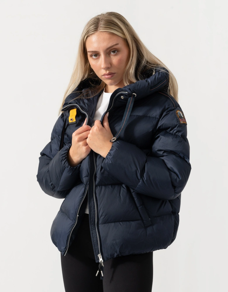 Parajumpers Tilly Womens Down Jacket with Hood - Blue Navy 316
