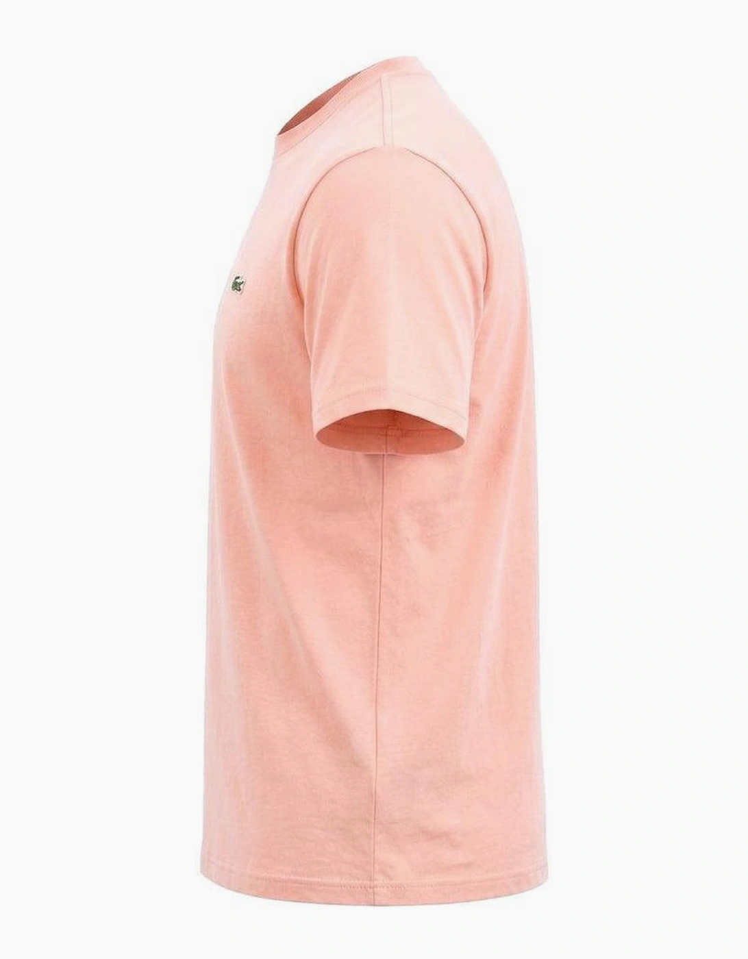 Lacoste Cotton Pima Crew Neck T-Shirt Coral Pink
