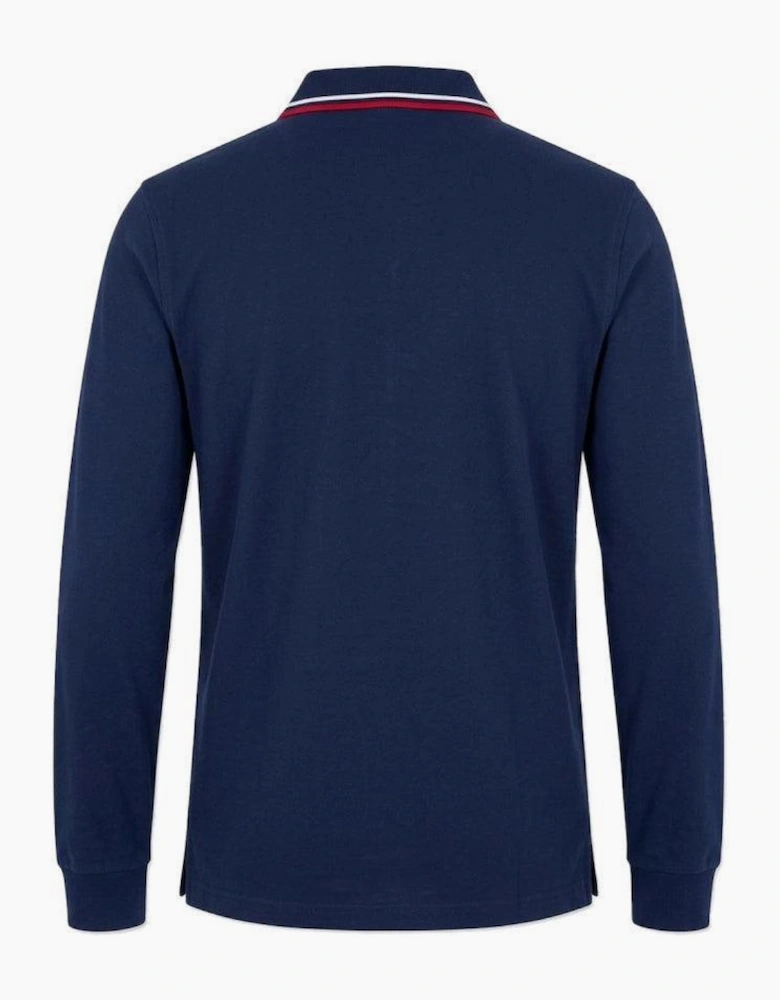 Fila Monte Tipped Collar Polo Shirt Fila Navy/Fila Red/White