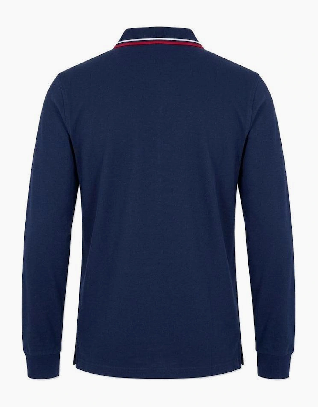 Fila Monte Tipped Collar Polo Shirt Fila Navy/Fila Red/White