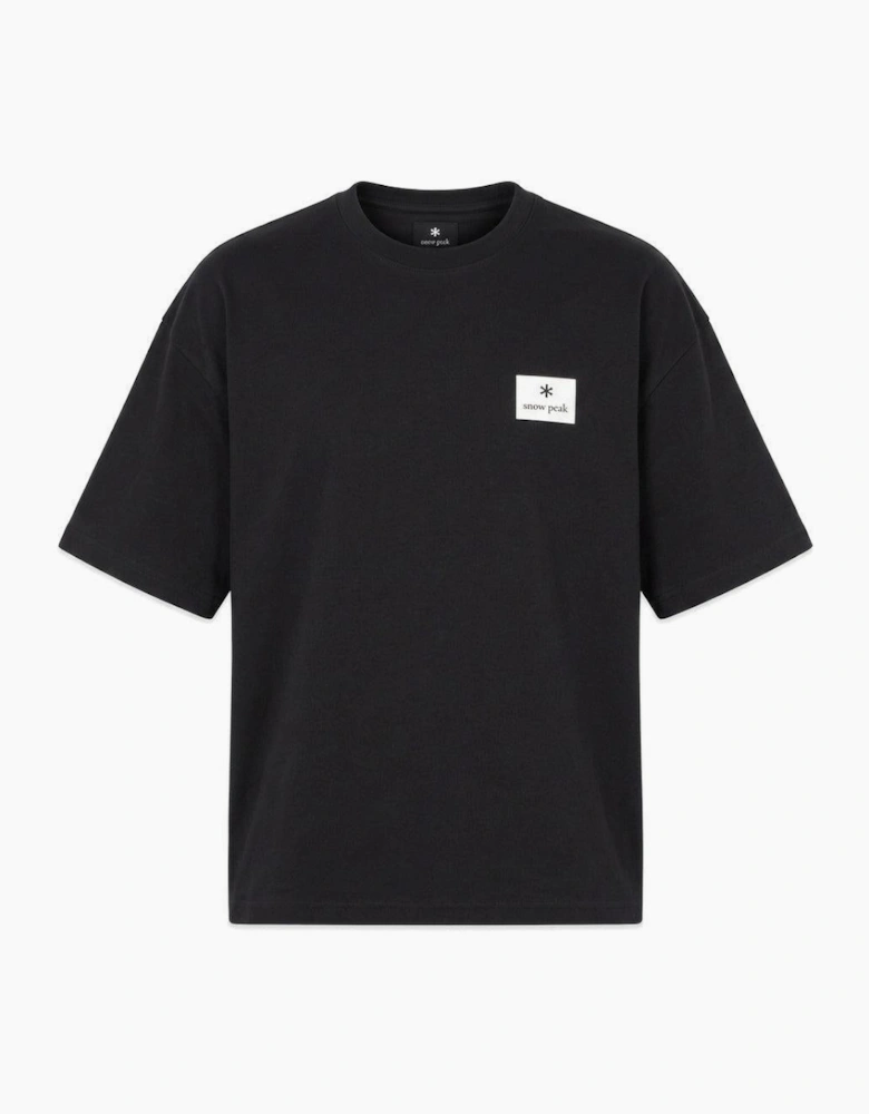 Snow Peak Square Logo T-Shirt Black
