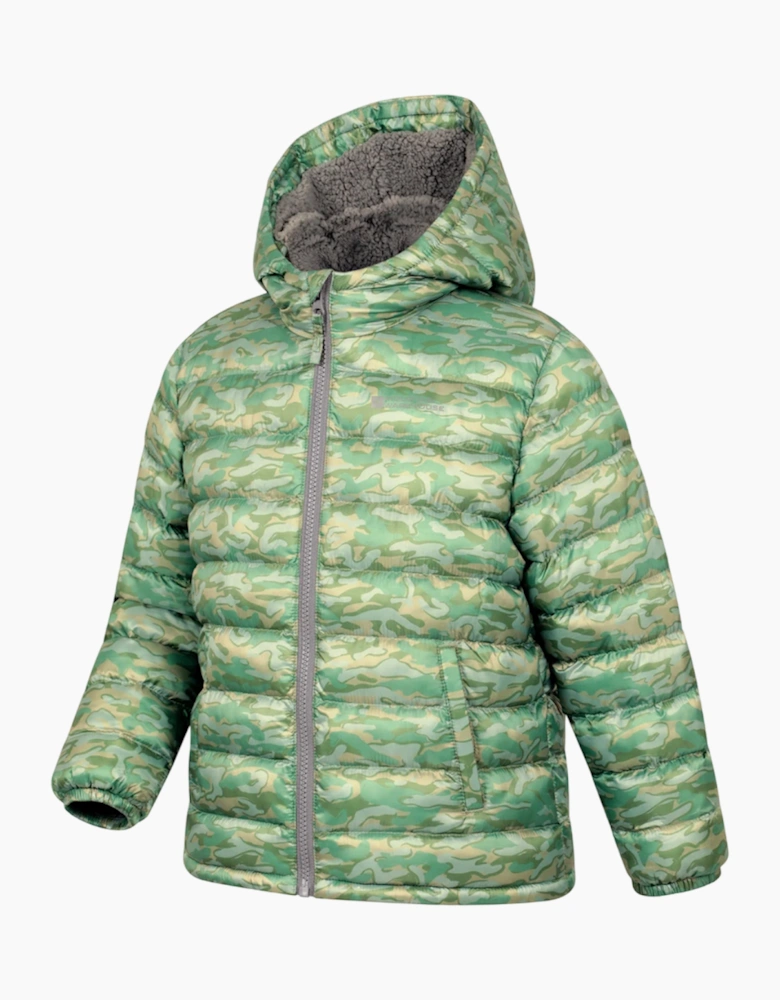 Mountain Warehouse Kids Seasons Camouflage Water Resistant Padded Jacket