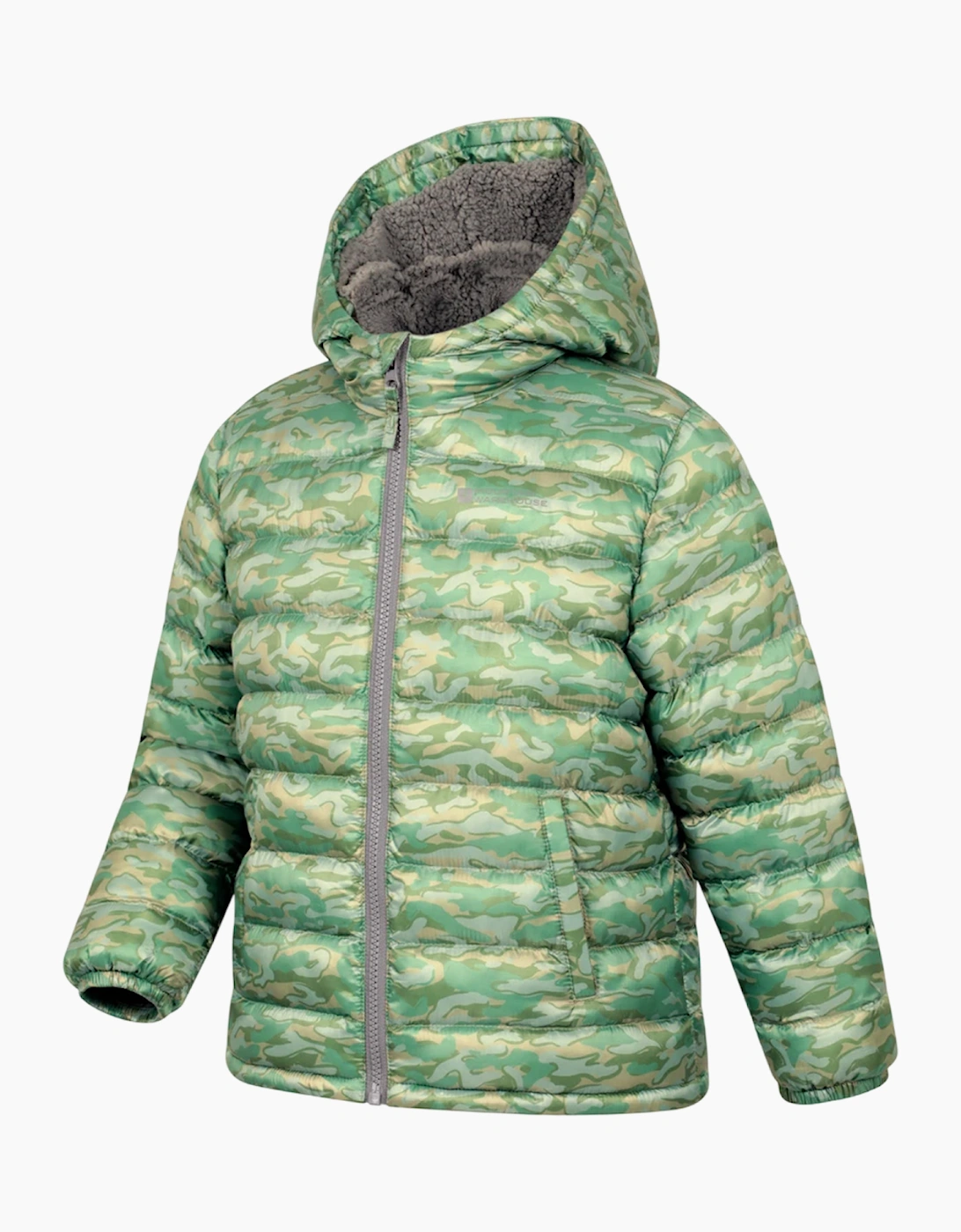 Mountain Warehouse Kids Seasons Camouflage Water Resistant Padded Jacket
