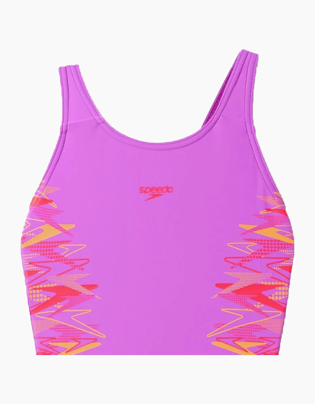 Speedo Girls Placement Abstract Muscleback One Piece Swimsuit