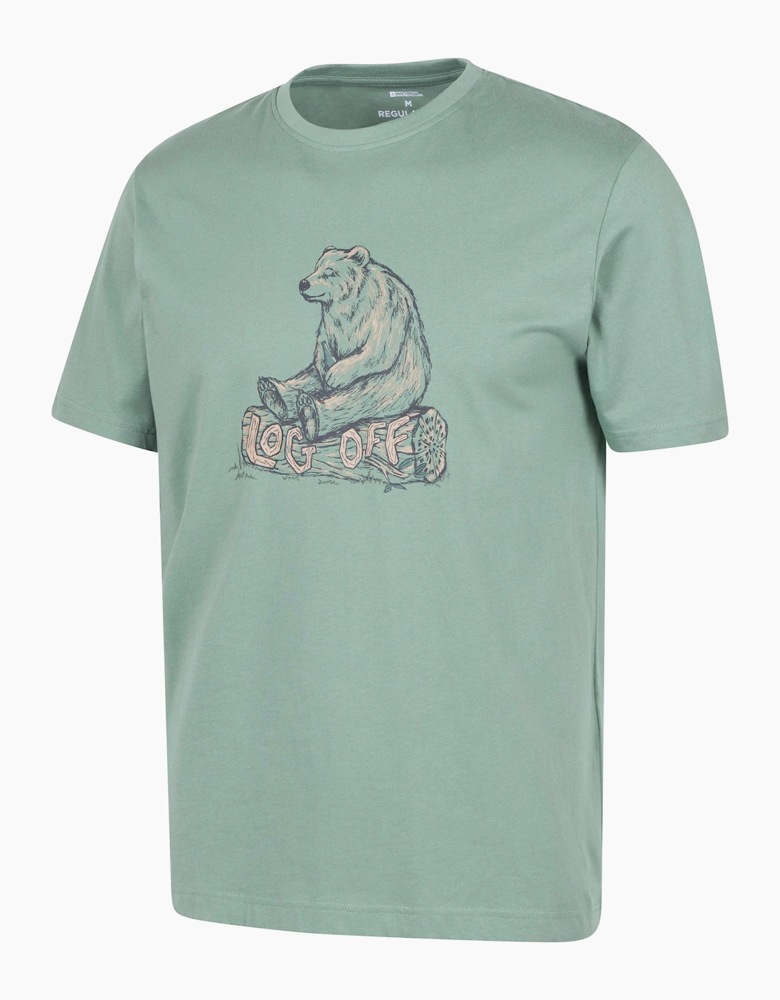 Mountain Warehouse Mens Log Off Graphic Short Sleeve T-Shirt