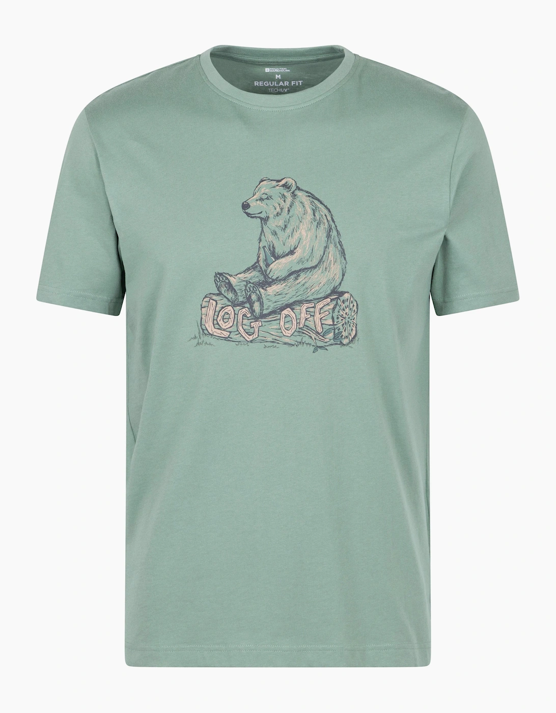 Mountain Warehouse Mens Log Off Graphic Short Sleeve T-Shirt