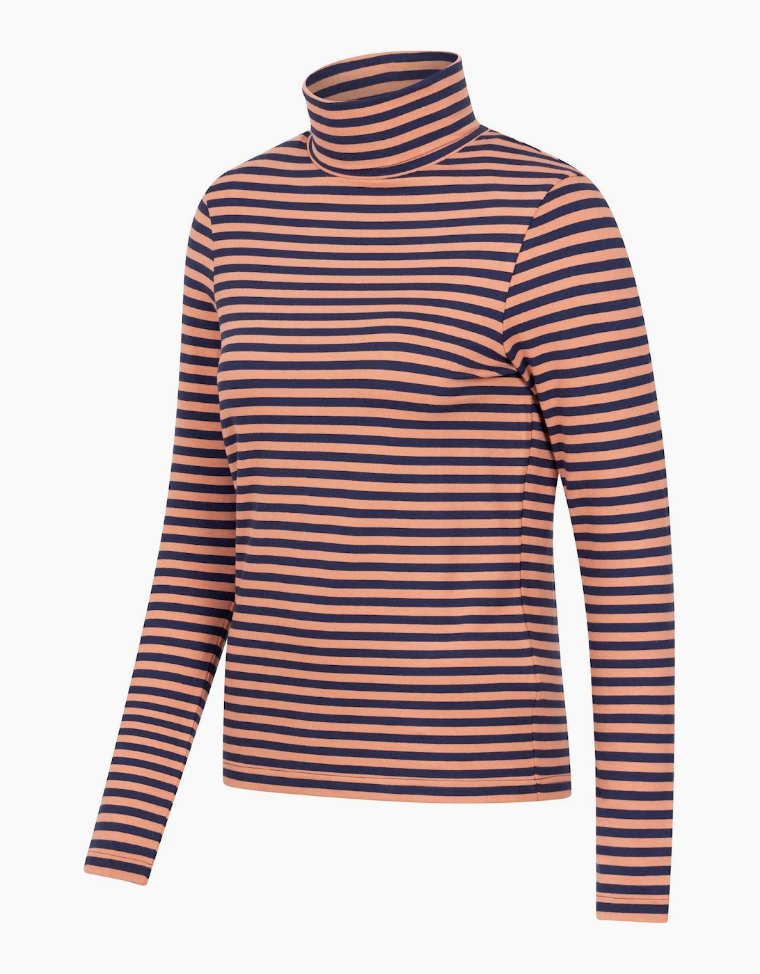 Mountain Warehouse Womens Eva Cotton Lightweight Fitted Roll Neck Long-Sleeved Top