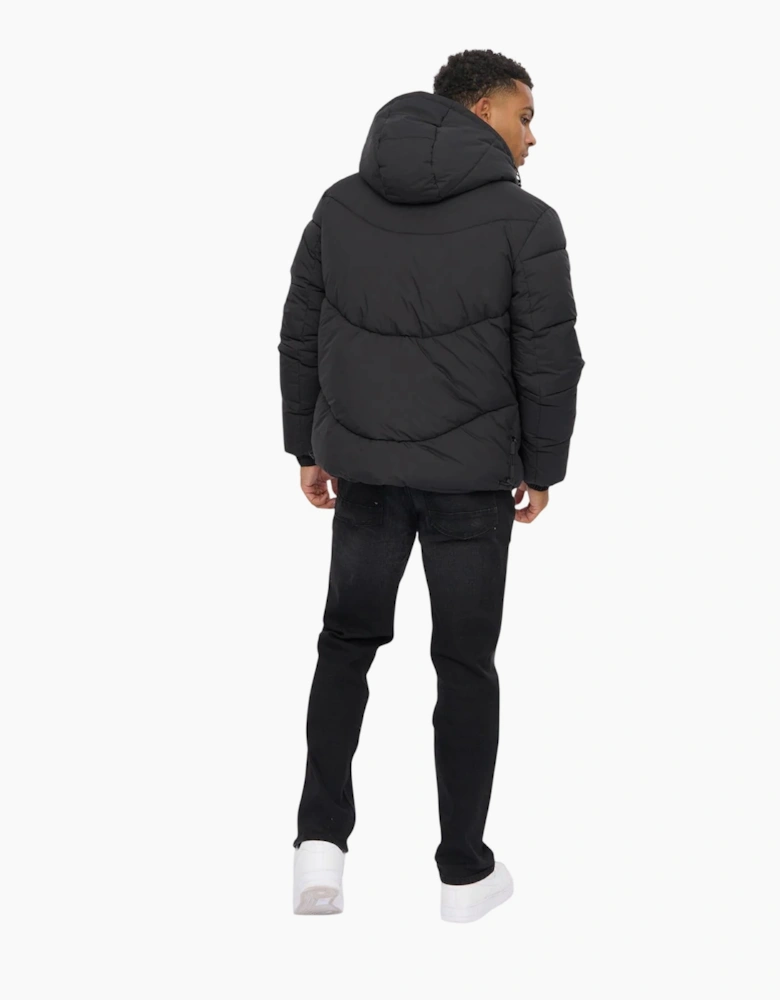 Crosshatch Mens Walkham Padded Hooded Jacket