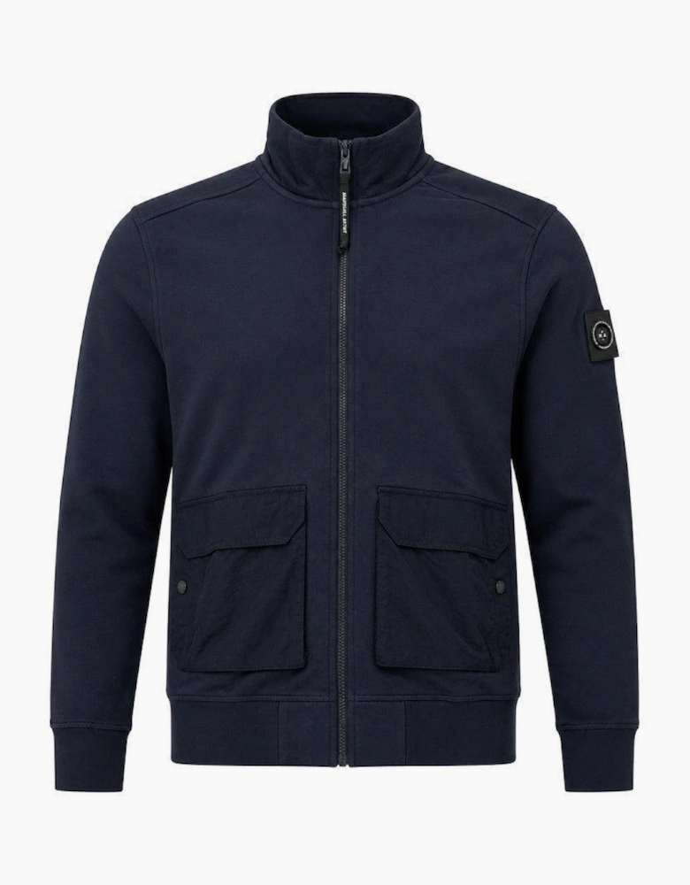 Marshall Artist Streatham Full Zip Sweatshirt Navy