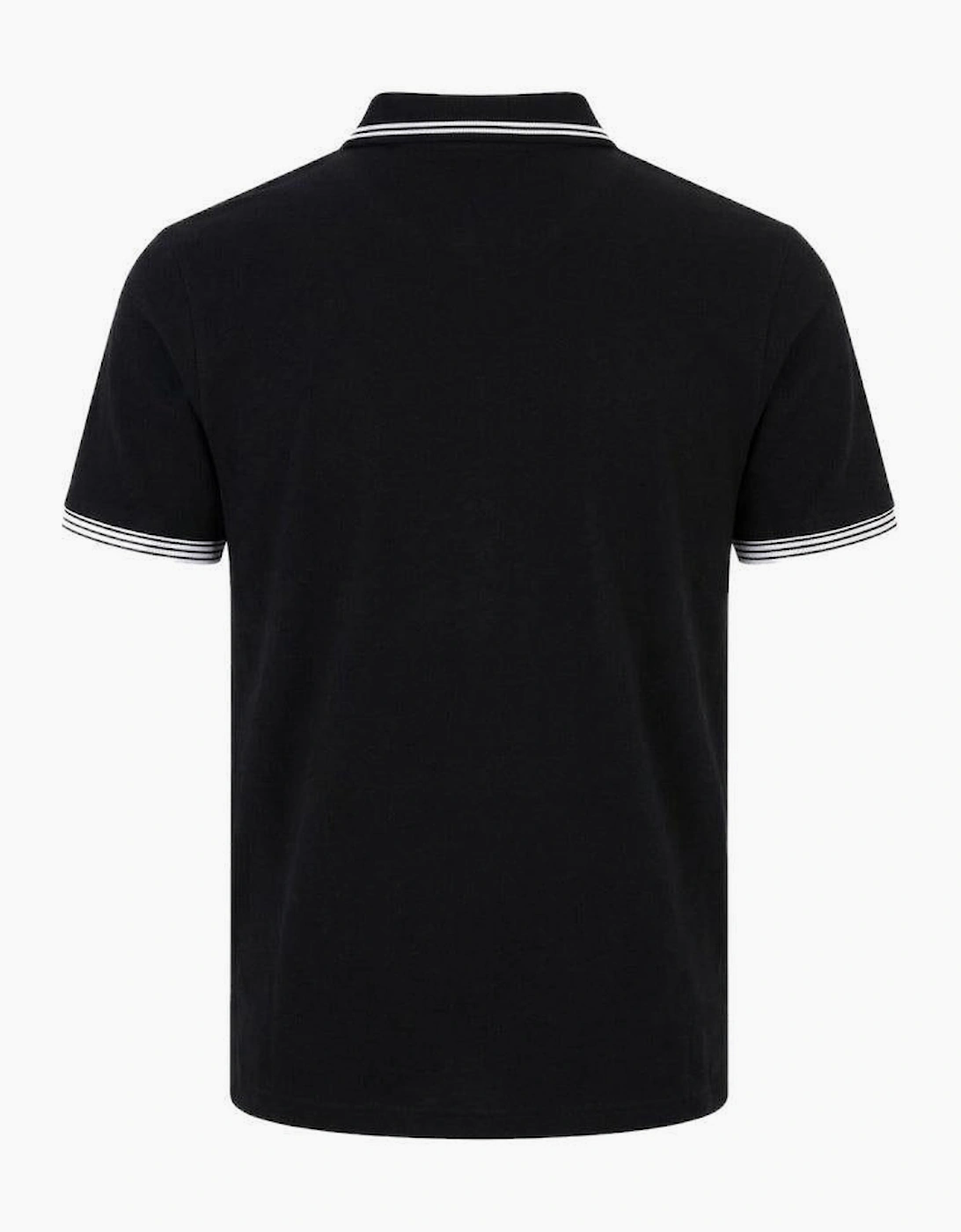 Fila Gold Soren Tipped Polo Shirt Black