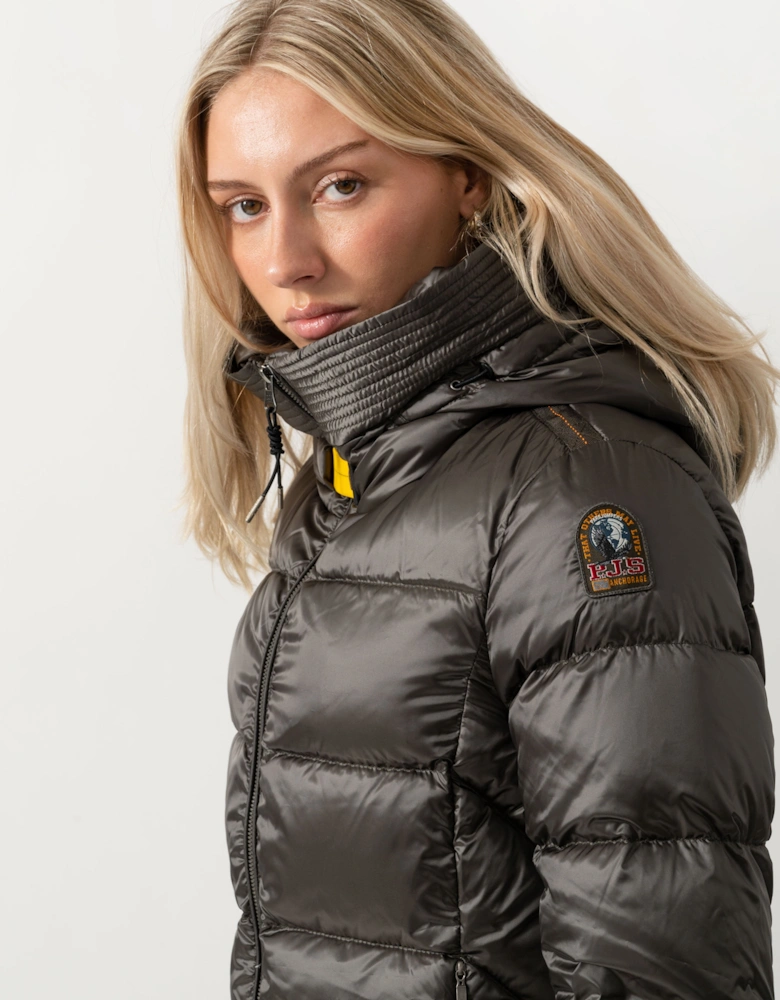 Parajumpers Marion Womens Down Jacket with Hood - Taggia Olive 218