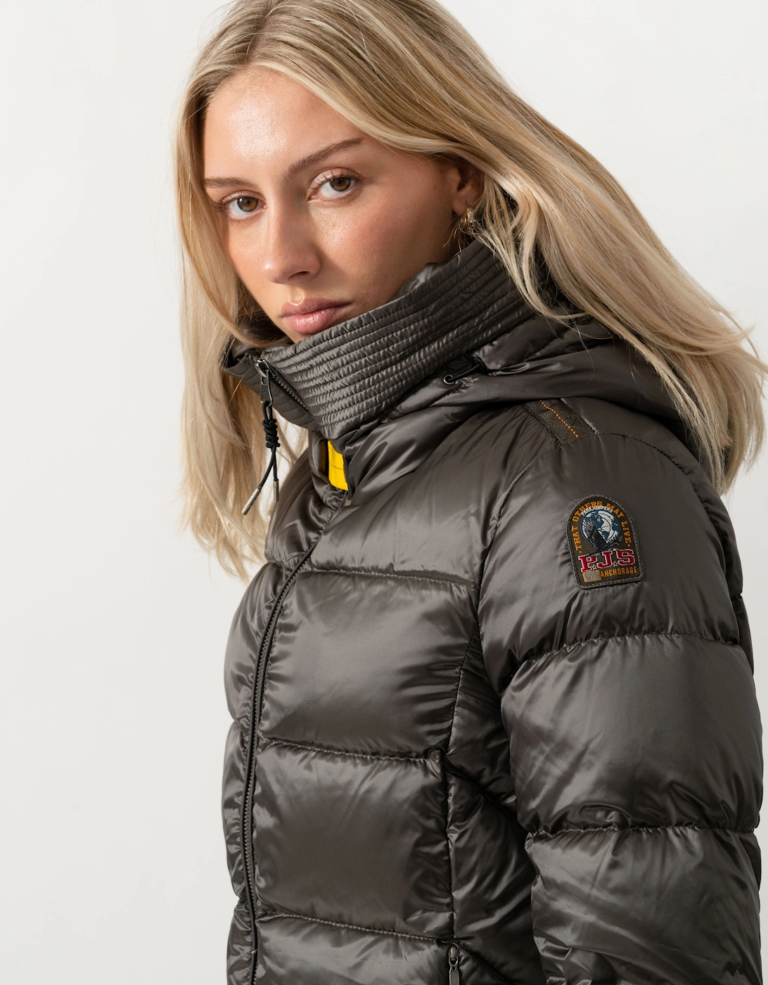 Parajumpers Marion Womens Down Jacket with Hood - Taggia Olive 218