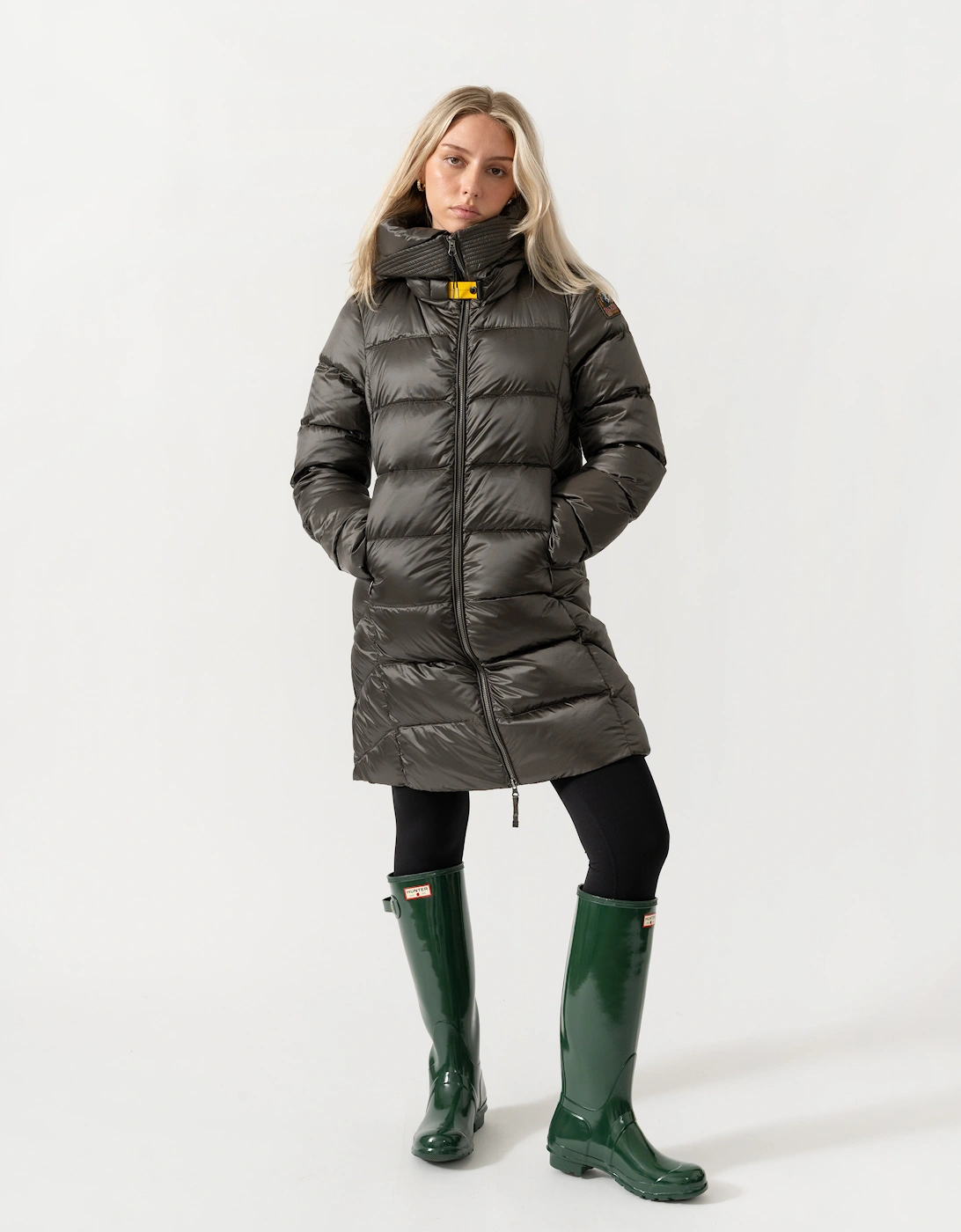 Parajumpers Marion Womens Down Jacket with Hood - Taggia Olive 218
