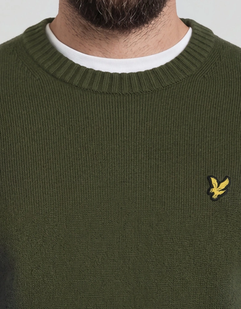 Rib Detail Crew Neck Jumper