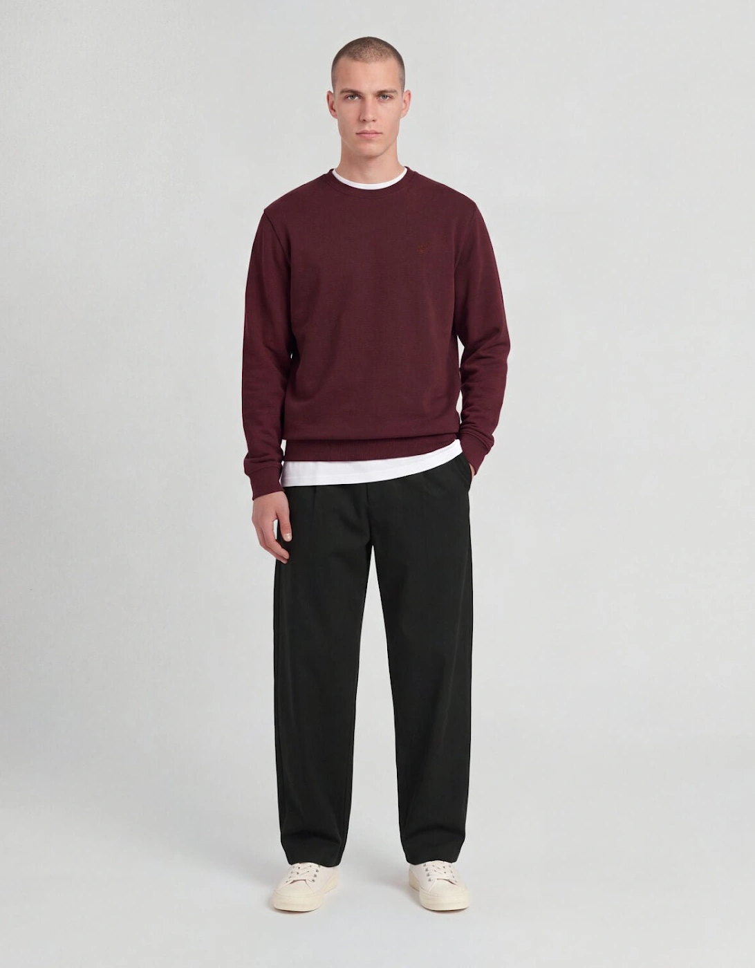 Superfine Cotton Crew Neck Sweatshirt