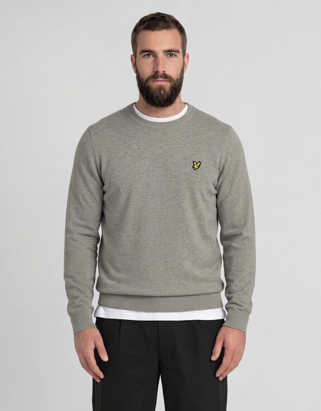 Lambswool Blend Crew Neck Jumper