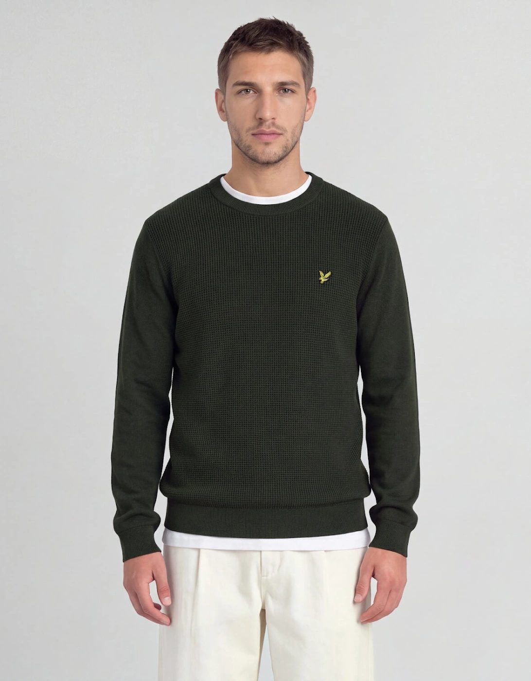 Waffle Crew Neck Jumper