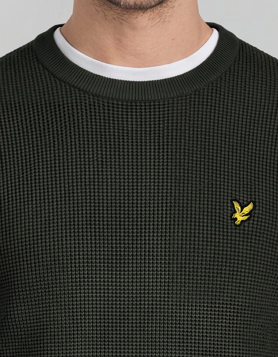 Waffle Crew Neck Jumper