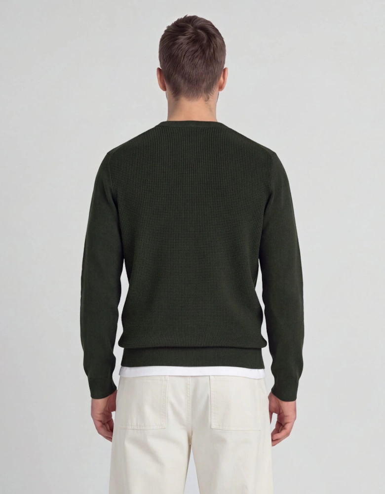 Waffle Crew Neck Jumper