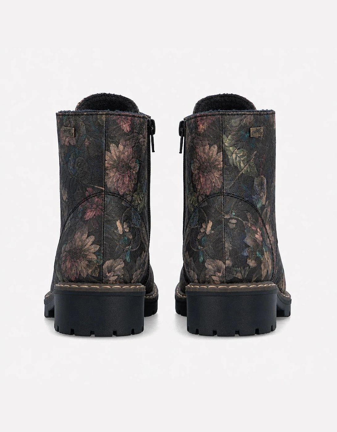 Rieker Y9103 Womens Ankle Boots Black/Pastel