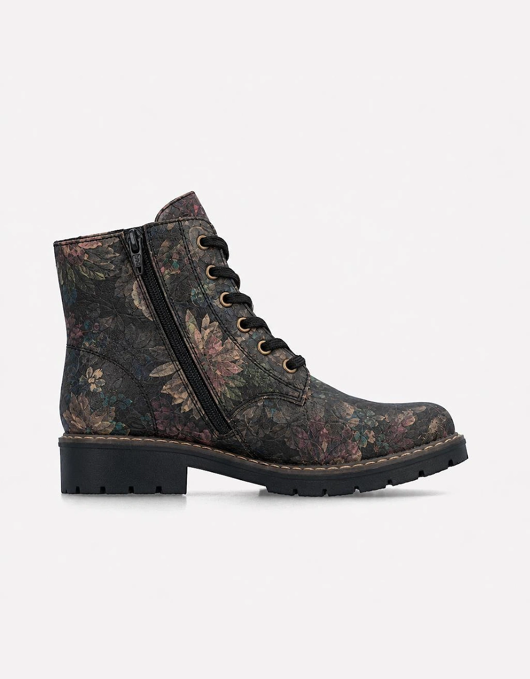 Rieker Y9103 Womens Ankle Boots Black/Pastel