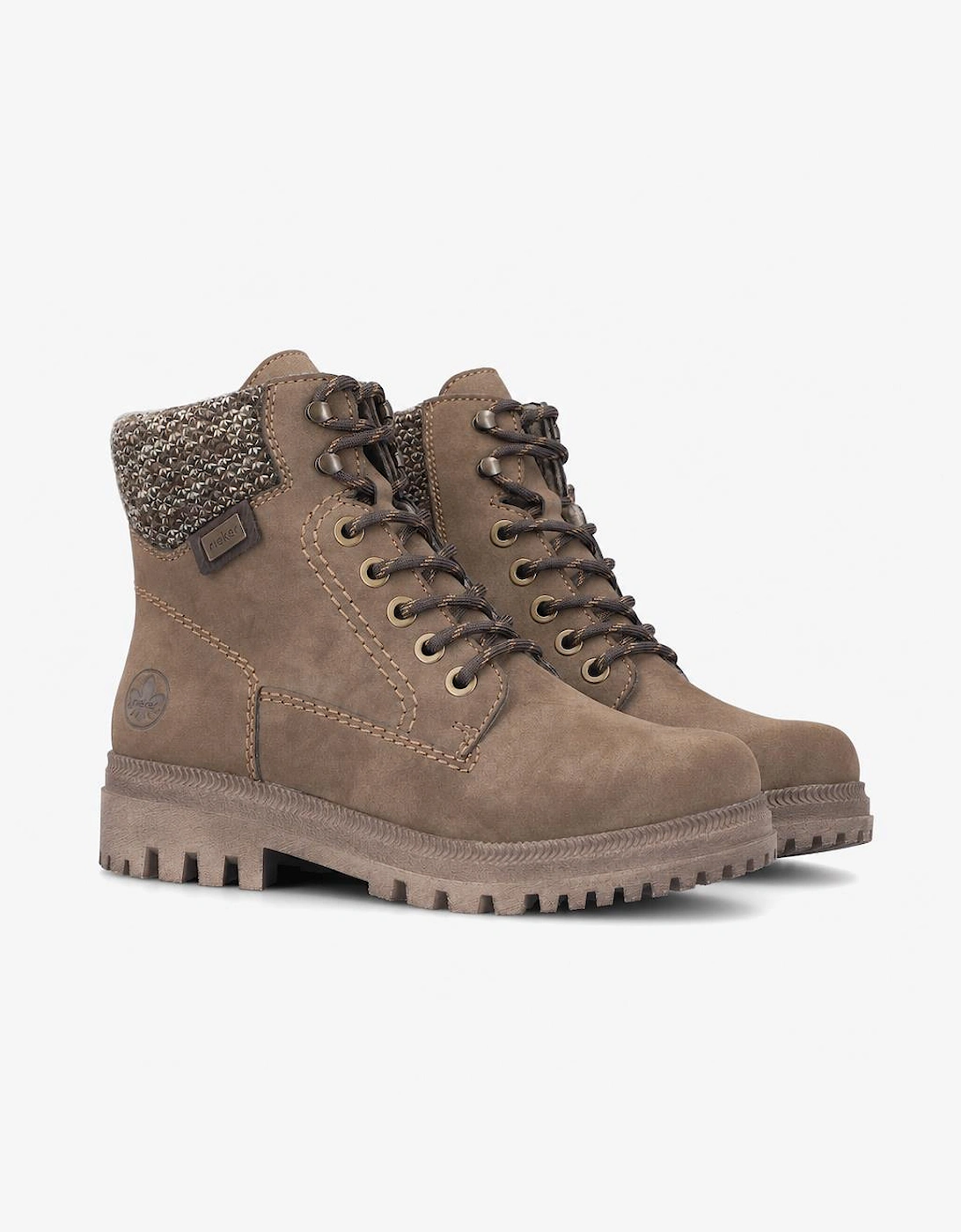 Rieker Y7621 Womens Ankle Boots Brown/Beige