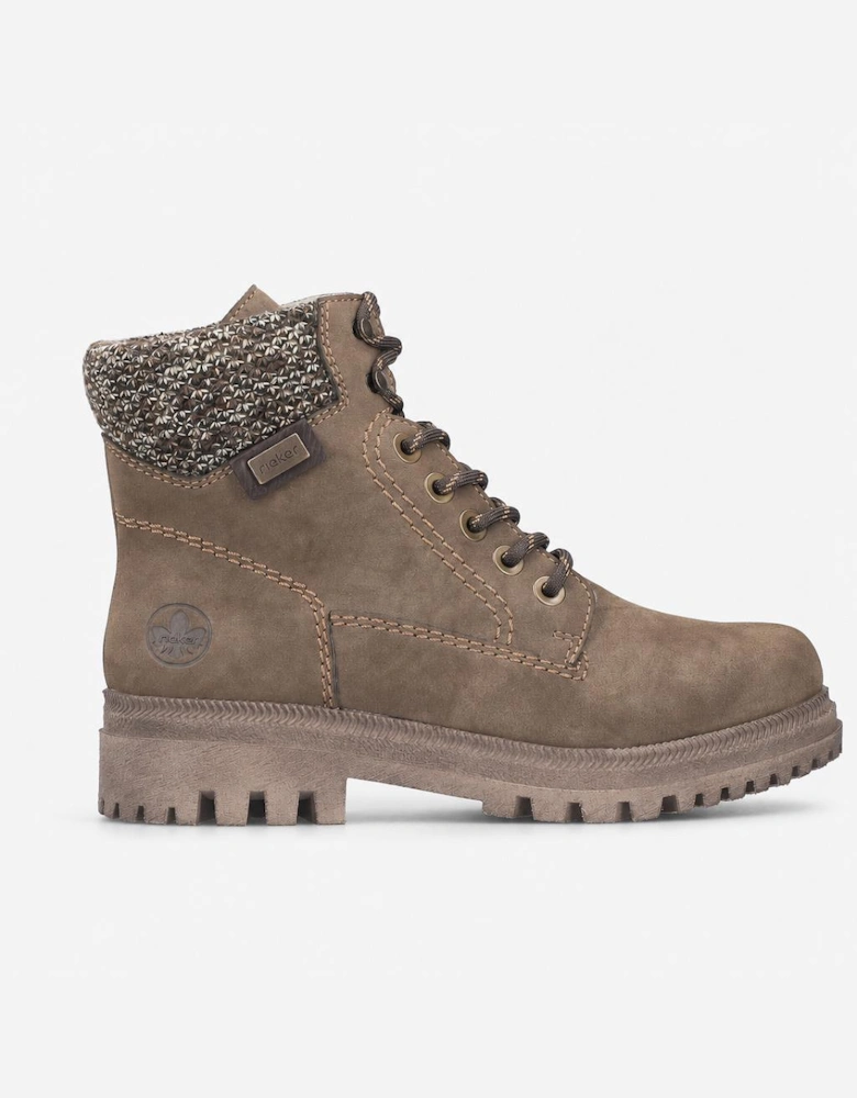 Rieker Y7621 Womens Ankle Boots Brown/Beige