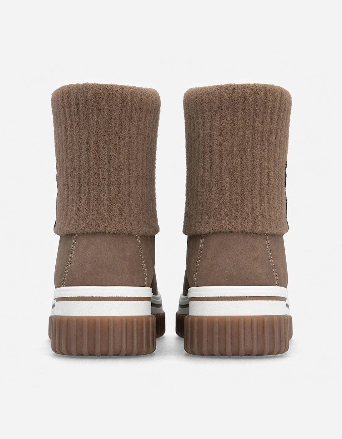 Rieker Y6350 Womens Ankle Boots Brown Wood